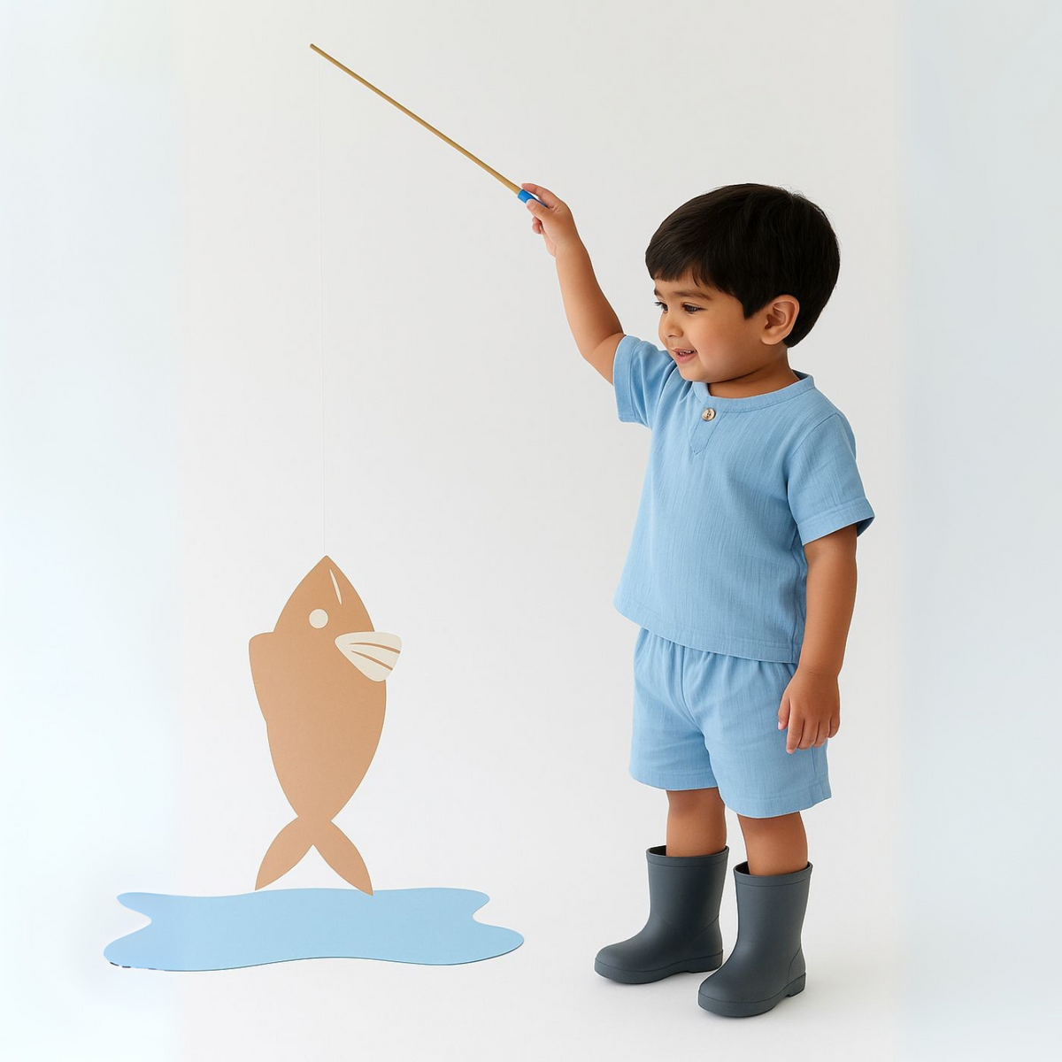 Organic Cotton Kids Co-Ord Set | T- Shirt & Short | Pack of 1