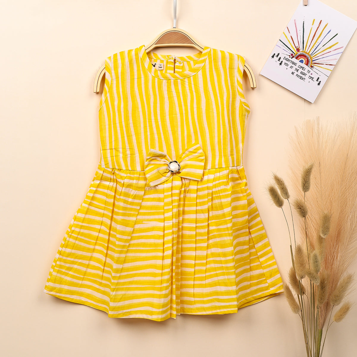 Organic Cotton Frock For Baby Girls | Toddler Baby Clothing | Pack of 1