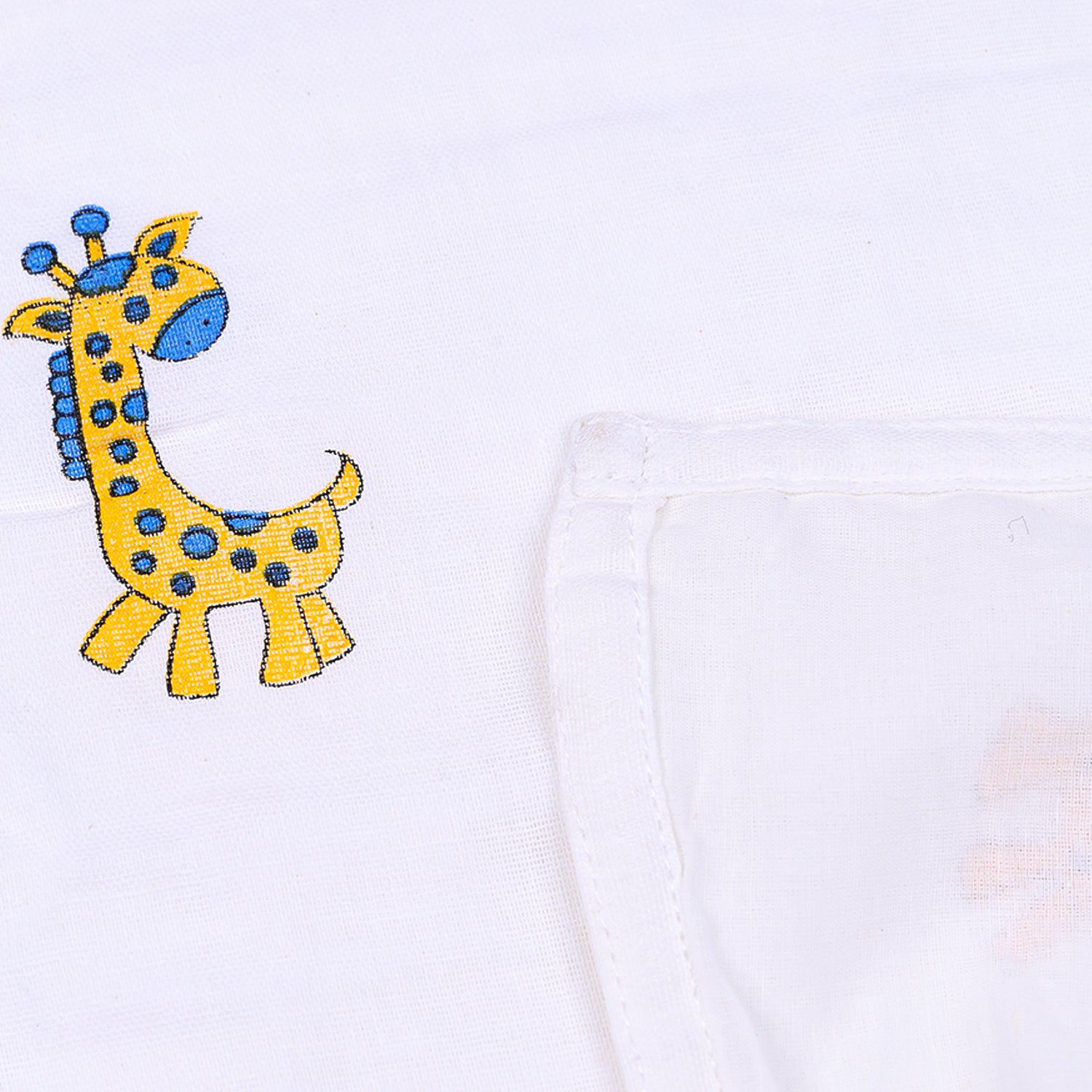 Organic Cotton Muslin Nursing Cover For Breastfeeding Feeding Apron - Yellow Giraffe