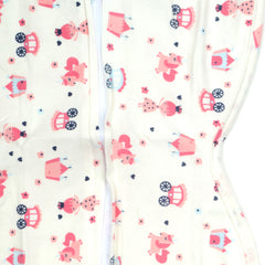 Newborn Baby 100% Cotton Zipper Swaddling Sack, 0-3 Months, Car
