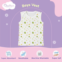 Baby Vest for Boys & Girls | Organic Cotton Baby Top For Newborns, Infants & Toddlers | Pack of 3