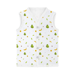 Jhabla and Nappy for New Born Baby | Baby Unisex Organic Cotton Muslin Jabla and Langot Set | Sleeveless Button Vest | Pack of 3