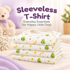 Baby Vest for Boys & Girls | Organic Cotton Baby Top For Newborns, Infants & Toddlers | Pack of 2