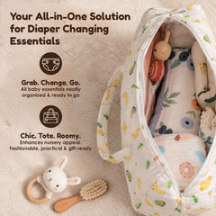 Baby Organic Cotton Diaper Carry Bag For Mothers | Pack of 1