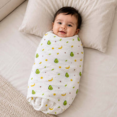 Organic Cotton Baby Muslin Cloth Swaddle | 0-12 Months | 100x100 CM | Pack of 1