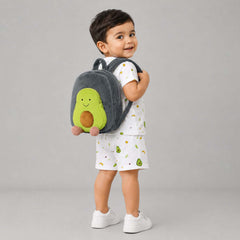 Organic Cotton Baby T-Shirt Shorts with Bag Pack | Baby Essentials Clothing Set | Baby Shower Gift Set | Avocado | Pack of 3