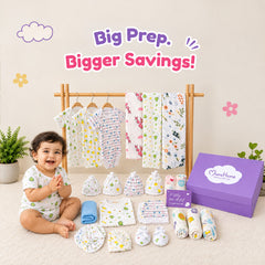 New Born Baby Essentials Gift Combo Box -0-6 Months- 35 Items