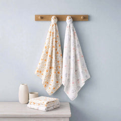 Baby Muslin Cloth Swaddle | 100X100 CM | 0-12 Months | Pack of 2