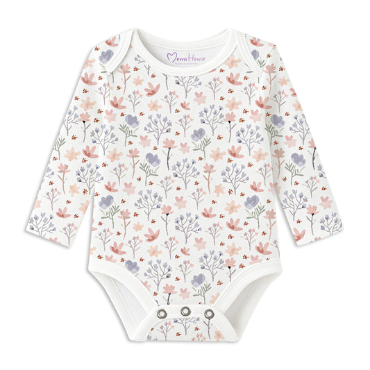 Organic Cotton New Born Baby Full Sleeve Onesie | Newborn Onesie | New Born Baby Dress | 0-12 Months | Pack of 1