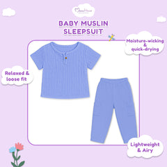 T-Shirt & Pant Co-ord Set for Kids | Elegant & Comfortable Summer Wear | Organic Cotton Clothing Set | Pack of 1