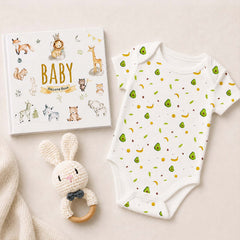 Newborn Baby Homecoming Gift Set | Newborn Essential Gift Hamper | Soft, Gentle & Thoughtful Newborn Gift | Avocado | Pack of 3