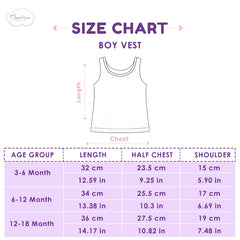 Baby Vest for Boys & Girls | Organic Cotton Baby Top For Newborns, Infants & Toddlers | Pack of 3