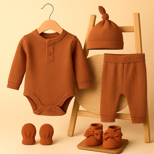 Baby Essential Gift Set | Baby Clothing Gift Combo | New Born Baby Clothing Set | Pack of 5
