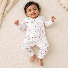 Organic Cotton New Born Baby Full Body Romper | New Born Baby Clothing | Bunny | 0-12 Months