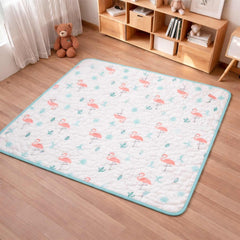 Organic Muslin Baby Play Mat | Soft Cotton Baby Floor Mat for Newborns & Toddlers | Washable & Skin-Friendly Playmat | 100x100 CM