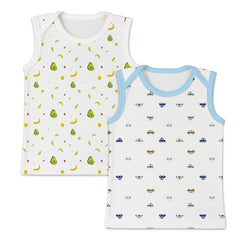 Baby Vest for Boys & Girls | Organic Cotton Baby Top For Newborns, Infants & Toddlers | Pack of 2