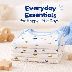 Baby Vest for Boys & Girls | Organic Cotton Baby Top For Newborns, Infants & Toddlers | Pack of 3