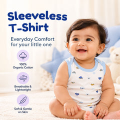 Baby Vest for Boys & Girls | Organic Cotton Baby Top For Newborns, Infants & Toddlers | Pack of 3