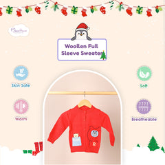 Winter Warm Woollen Full Sleeve Sweater For Baby | Milk Bear | Pack of 1