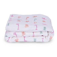 Ac Quilt Blanket cum Bedspread | 0-3 Years | 100X120 cm | Cute Jungle