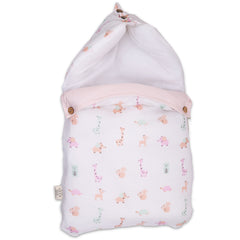 Baby Sleeping Bag And Carry Nest | Cotton Bedding Set For Infants And New Born Baby | Portable And Travel Friendly | 0-6 Months