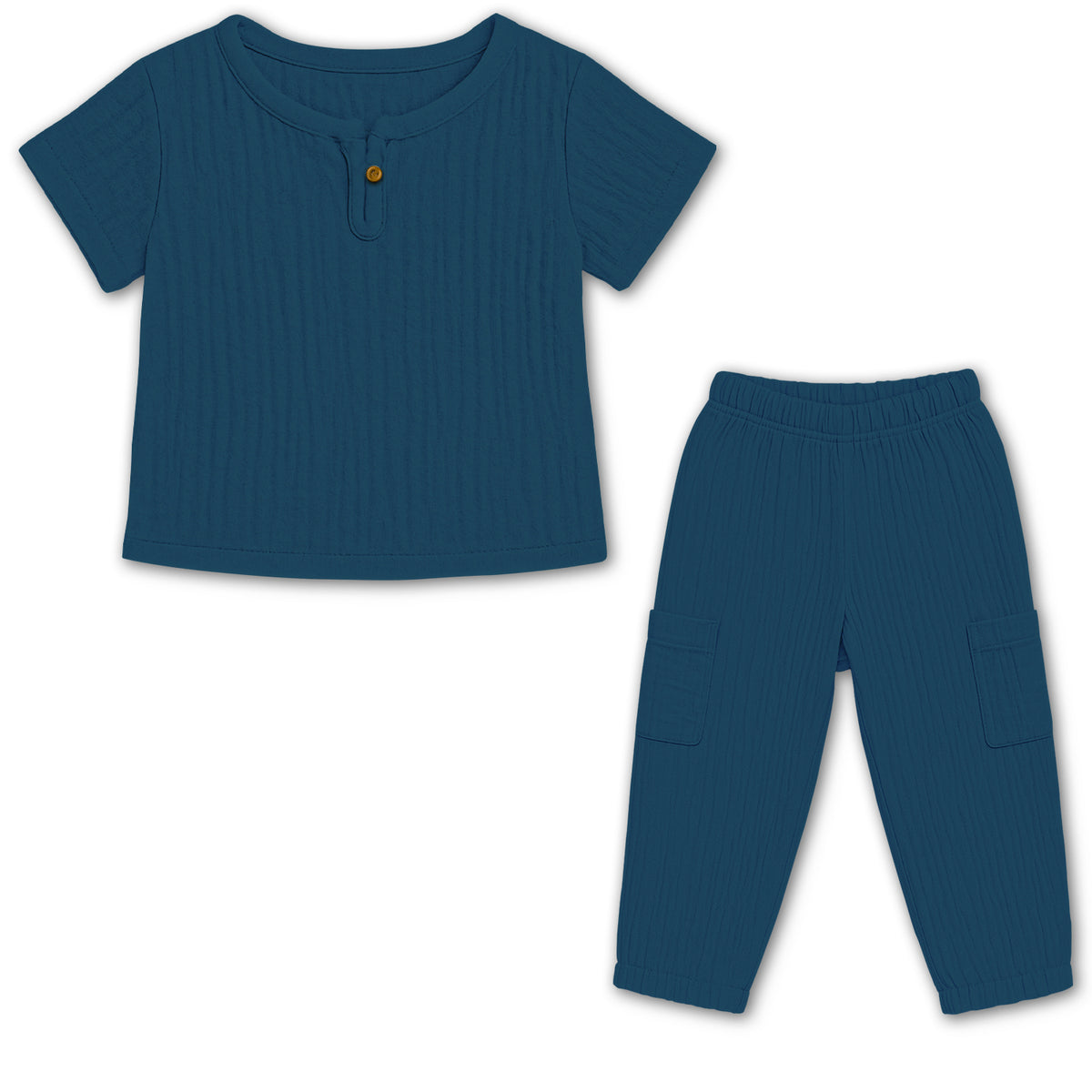 T-Shirt & Pant Co-ord Set for Kids | Elegant & Comfortable Summer Wear | Organic Cotton Clothing Set | Pack of 1