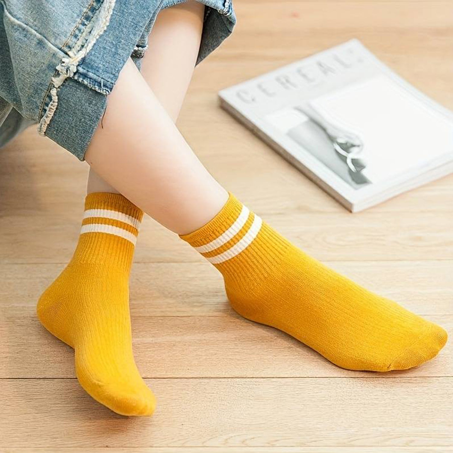 Odour free Organic Cotton Kids Bamboo Ribbed Socks - Pack of 3