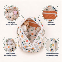 Baby Organic Cotton Diaper Carry Bag For Mothers | Unicorn