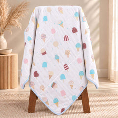 All Season Ac Quilt Blanket cum Bedspread | 0-3 Years | 100X120 cm | Pack of 1