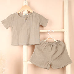 Organic Cotton Kids Co-Ord Set | T- Shirt & Short | Pack of 2