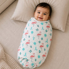 Baby Muslin Swaddle -100x100 cm - Pack of 5 - Animal | Mixed Design