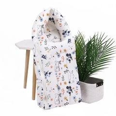 Organic Cotton Muslin Sleeping cum Carrying Nest Bag | 0-3 Months | Flower | Pack of 1
