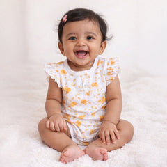 Baby Organic Cotton Onesie | Bloom & Little Heart | Pack of 2