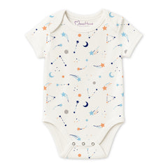 Organic Cotton Baby Full & Half Sleeve Onesie | Galaxy | Pack of 2