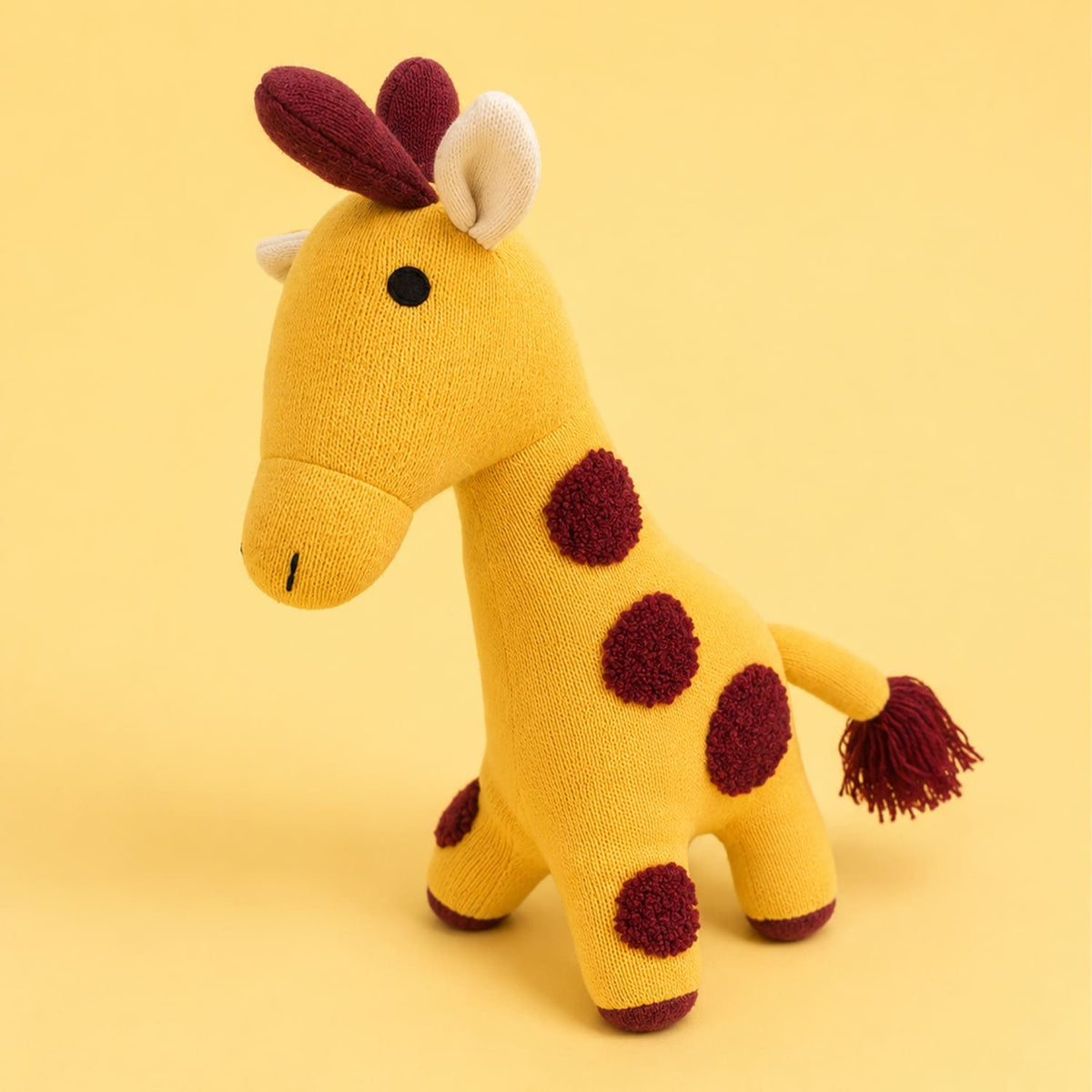 Knitted Soft Toy For Babies & Kids | Giraffe/ Pear | Pack of 1