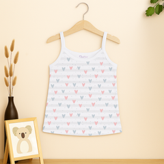Baby Girl Vest | Soft Organic Cotton Sleeveless Top For Newborn, Infant & Toddler Girls | Pack of 2