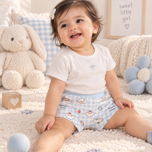 Girls Cotton Underwears| Soft & Comfortable Kids Cotton Briefs/ Bloomers | 3 to 11 Years