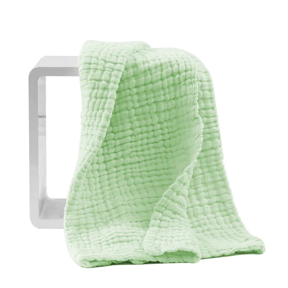 Baby Super Soft Absorbent Muslin 6 Layer wash Towel | 100X100 CM | 0-3 Years | Pack of 1