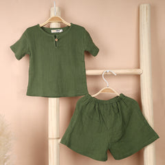 Organic Cotton Kids Co-Ord Set | T- Shirt & Short | Pack of 2