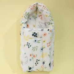 Baby Sleeping Bag And Carry Nest | Cotton Bedding Set For Infants And New Born Baby | Portable And Travel Friendly | 0-6 Months