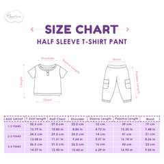 T-Shirt & Pant Co-ord Set for Kids | Elegant & Comfortable Summer Wear | Organic Cotton Clothing Set | Pack of 1