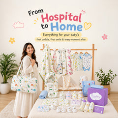 New Born Baby Essentials Gift Combo Box -0-6 Months- 40 Items