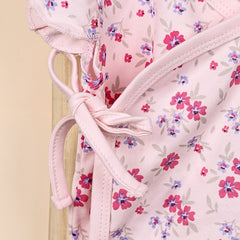 Kids Organic Cotton Front Open Kimono | Flower