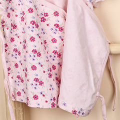 Kids Organic Cotton Front Open Kimono | Flower