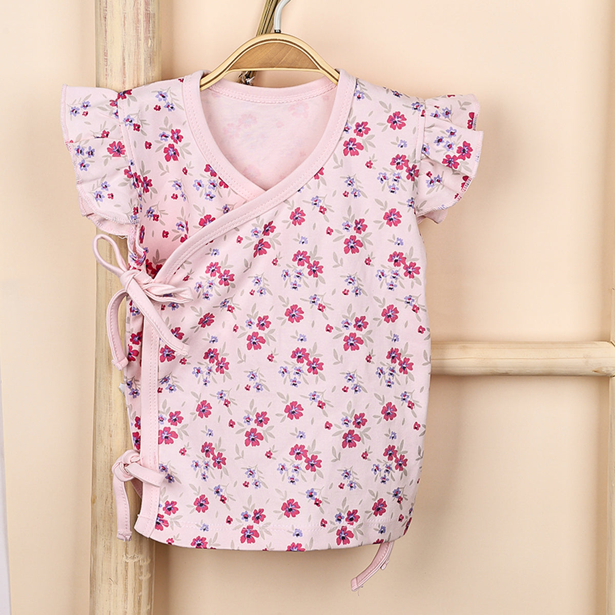 Kids Organic Cotton Front Open Kimono | Flower