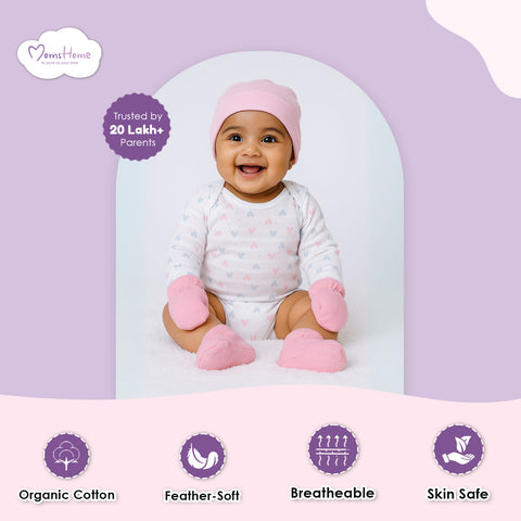 Organic Cotton Baby Essentials Gift Set | Baby Shower Gift Hamper | Baby Clothing Gift Combo | Pack of 7