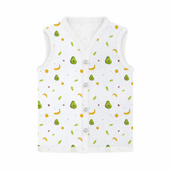 Jhabla and Nappy for New Born Baby | Baby Unisex Organic Cotton Muslin Jabla and Langot Set | Sleeveless Button Vest | Pack of 5