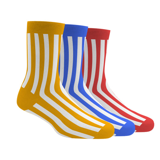 Anti-Odor Bamboo Crew Length Christmas Socks for Kids | Smell Free & Breathable | Pack of 3