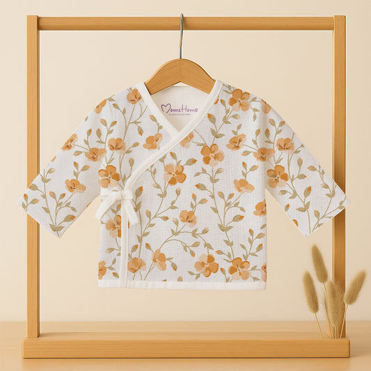 Kids Muslin Front Open Kimono | Bloom