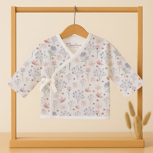 Kids Muslin Front Open Kimono | Blossom
